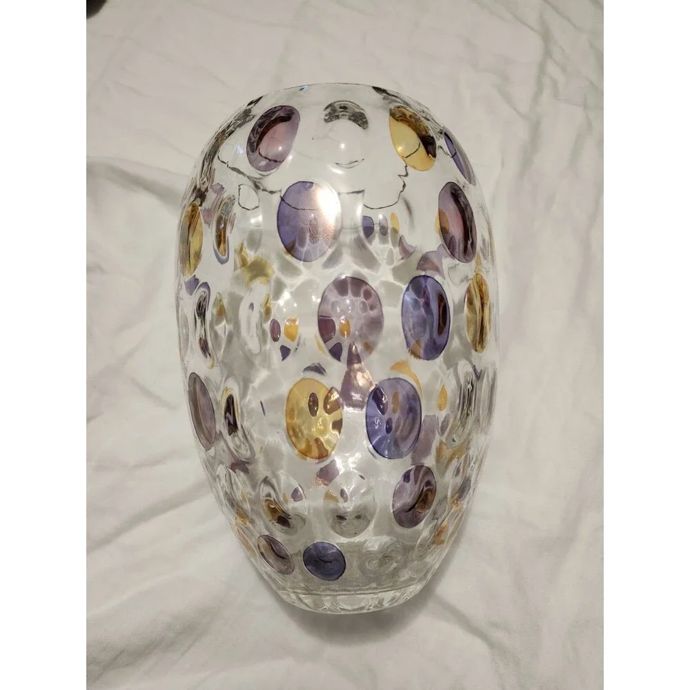 Borske Sklo 'Nemo' glass vase designed by Max Kannegiesser in the 1960s
